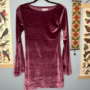 Urban Outfitters Light Purple Velvet Mini